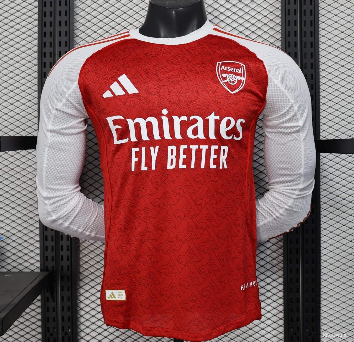 Player Version 25/26 Arsenal Home Long Sleeve Jersey