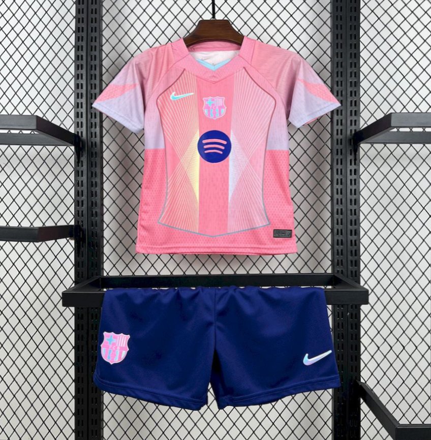 25/26 Kids Barcelona Pink Special Jersey
