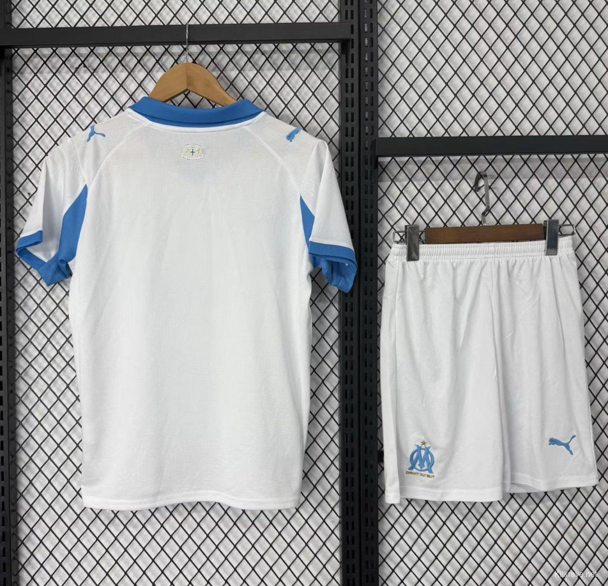 25/26 Kids Olympique Marseille Home Jersey