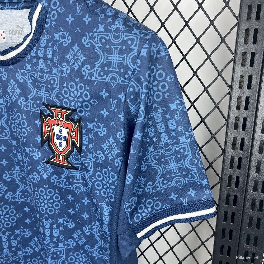 2025 Portugal Louis Vuitton Navy Special Jersey