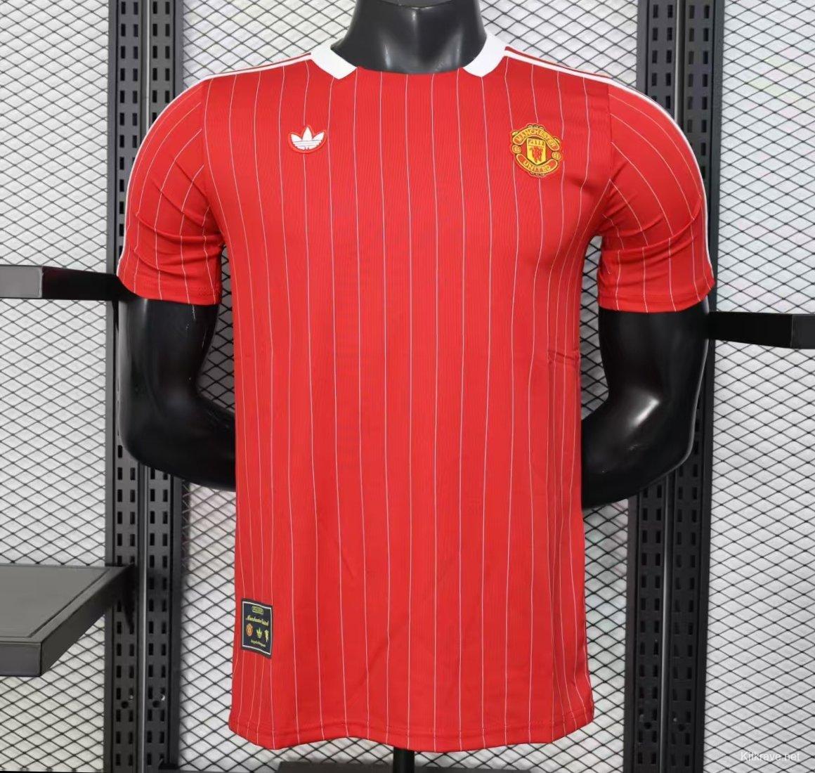 Player Version 25/26 Manchester United Red Adidas Original Casual Jersey
