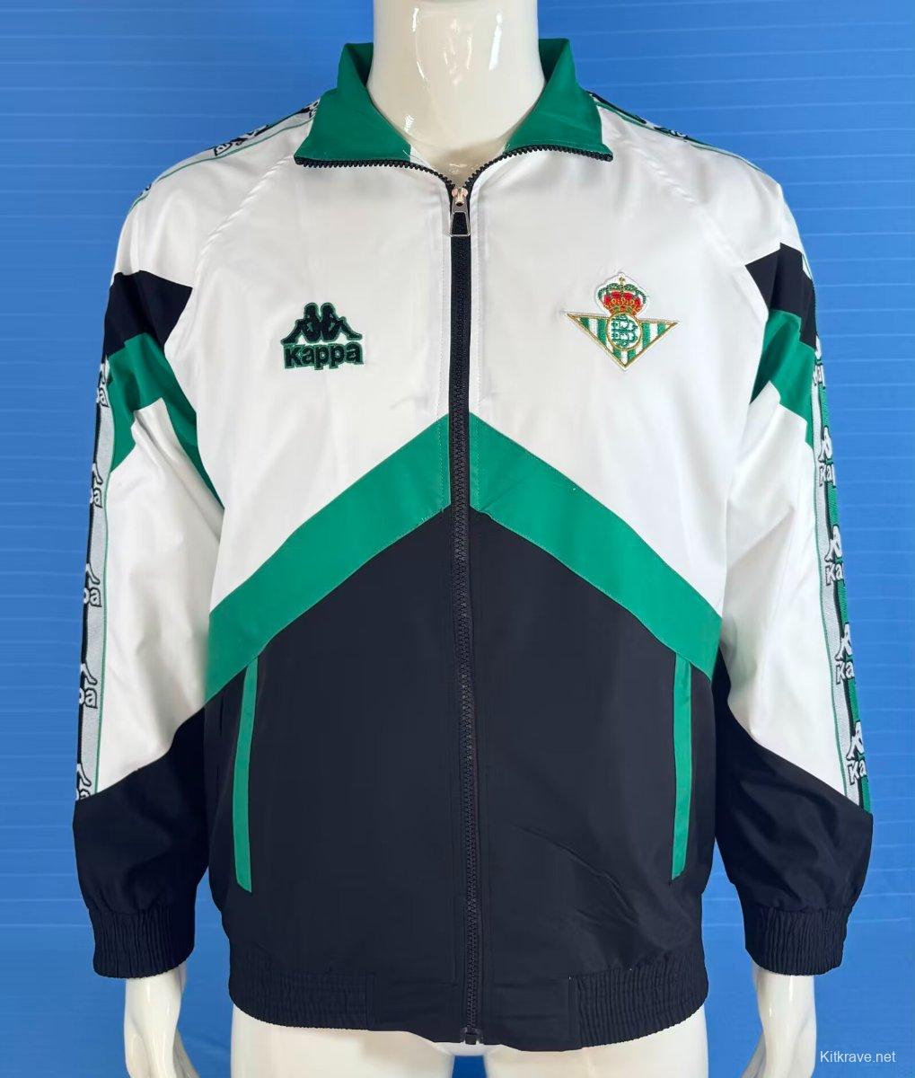 96/97 Real Betis White/Black Windbreaker