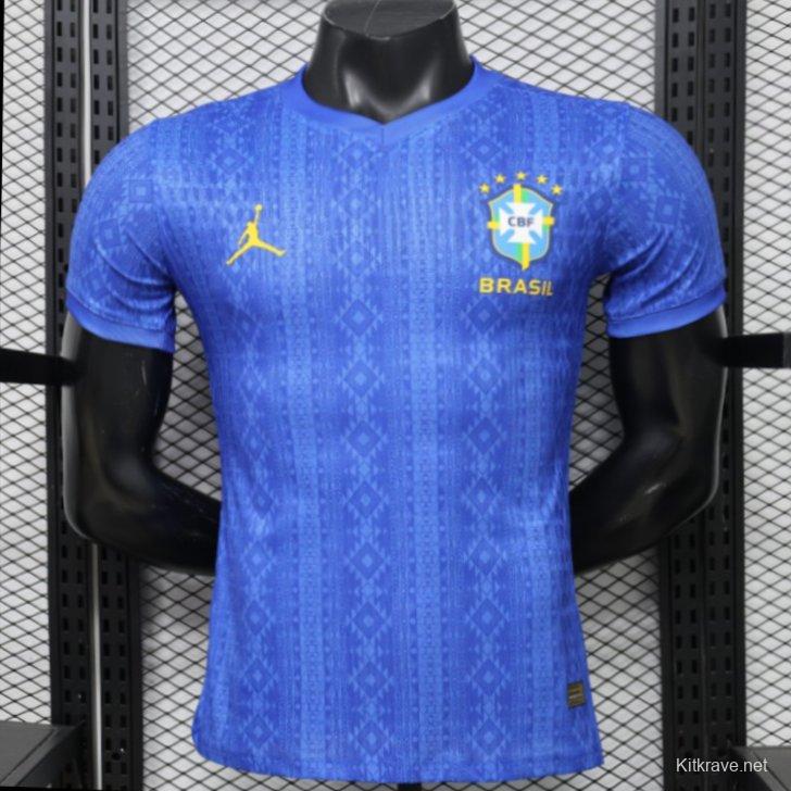 Player Version 2026 Brazil Away Blue Special Edition Jersey