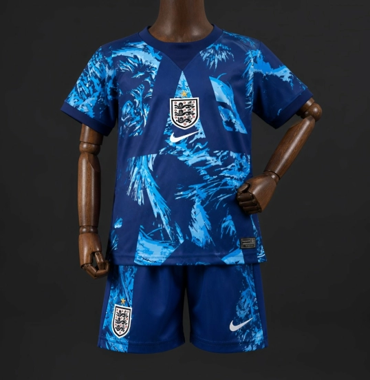 2026 KIDS England Goalkeeper Blue Jersey