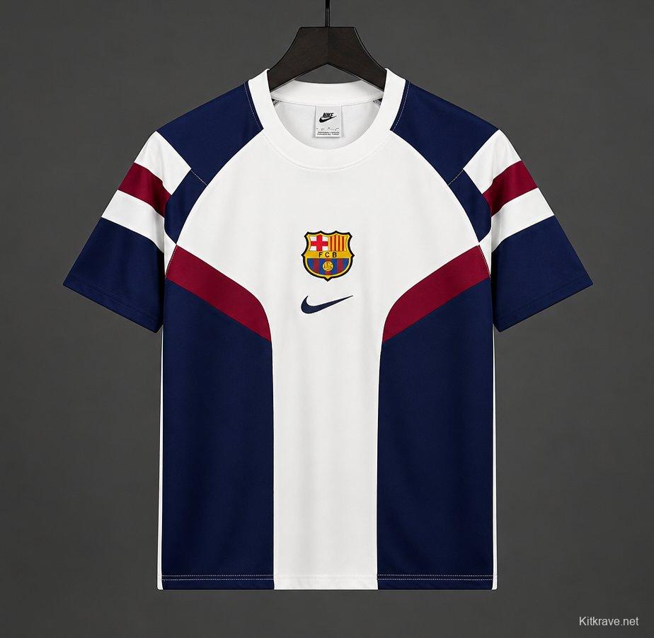 26/27 Barcelona Vintage 1998-01 Remake Away Jersey