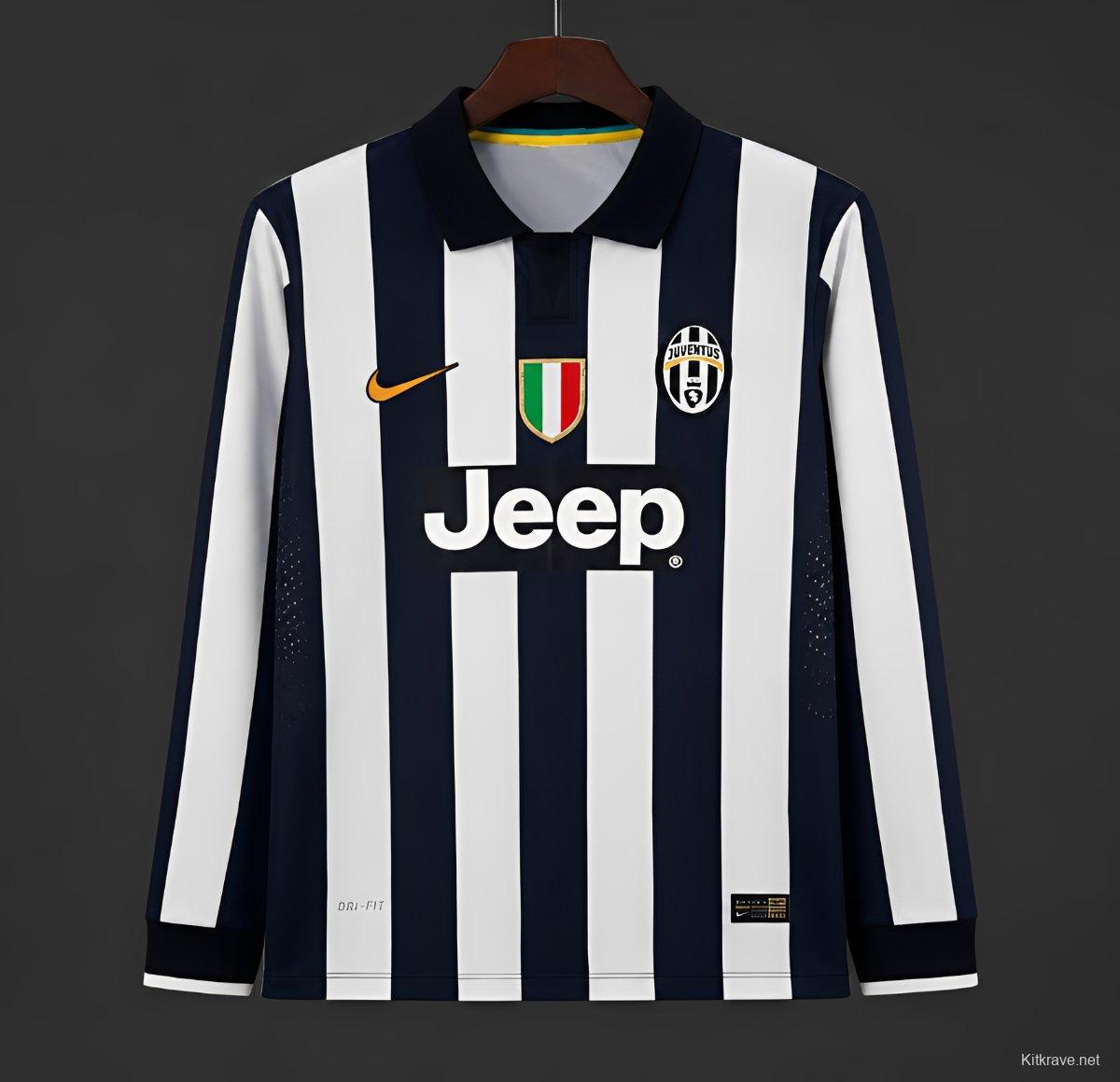 Retro 14/15 Juventus Home Long Sleeve Jersey