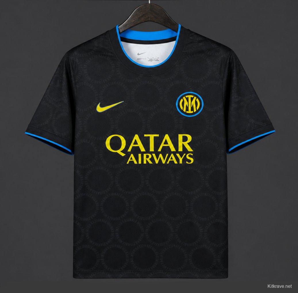 26/27 Inter Milan Academy Pro Pre-Match  Black/Yellow Jersey
