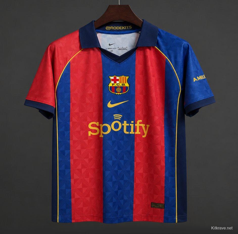 26/27 Barcelona Vintage-Inspired Home Football Jersey