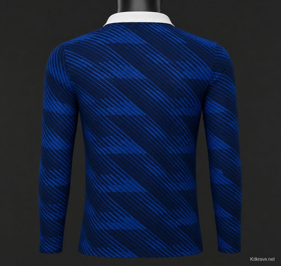 Player Version 2026 France Home Long Sleeve Jersey