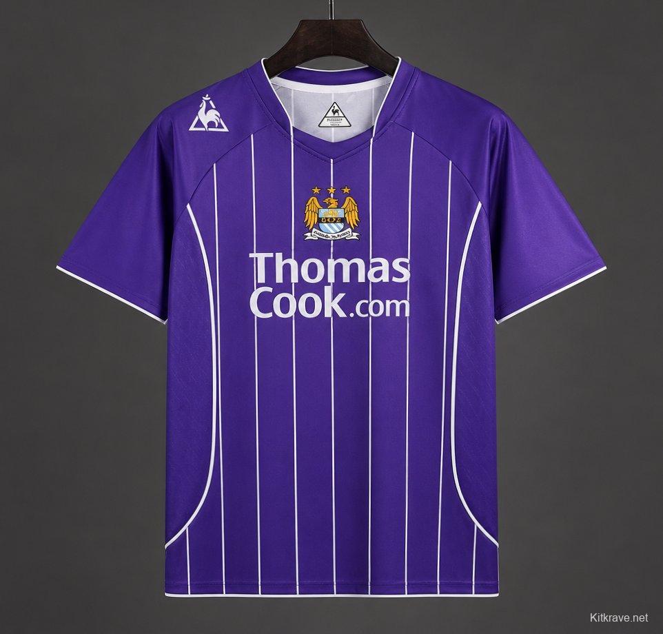 Retro 07/08 Manchester City Away Purple Jersey