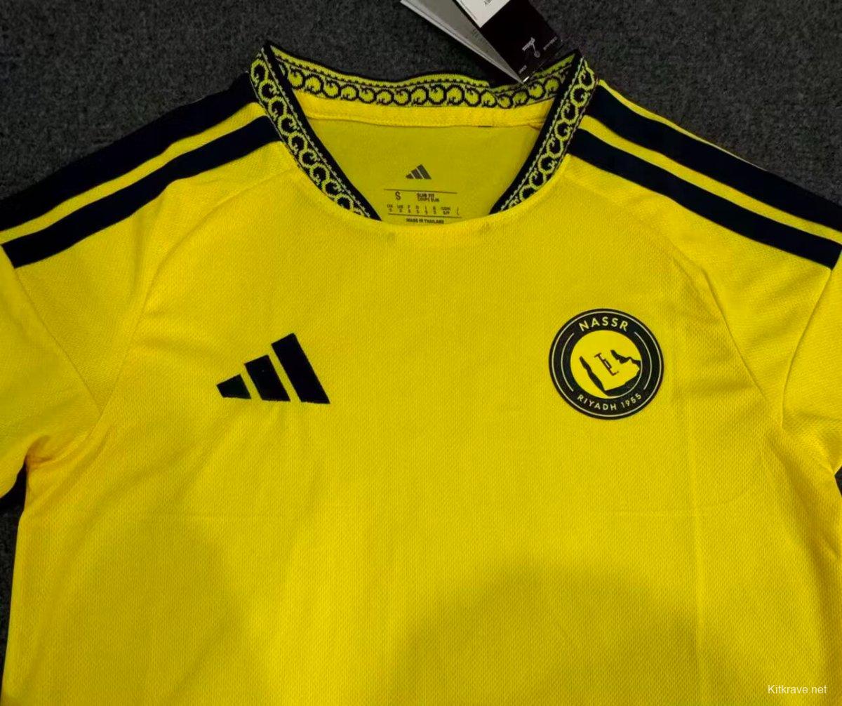 26/27 Al-Nassr Yellow & Navy Vintage 23/24 Remake  Home Jersey