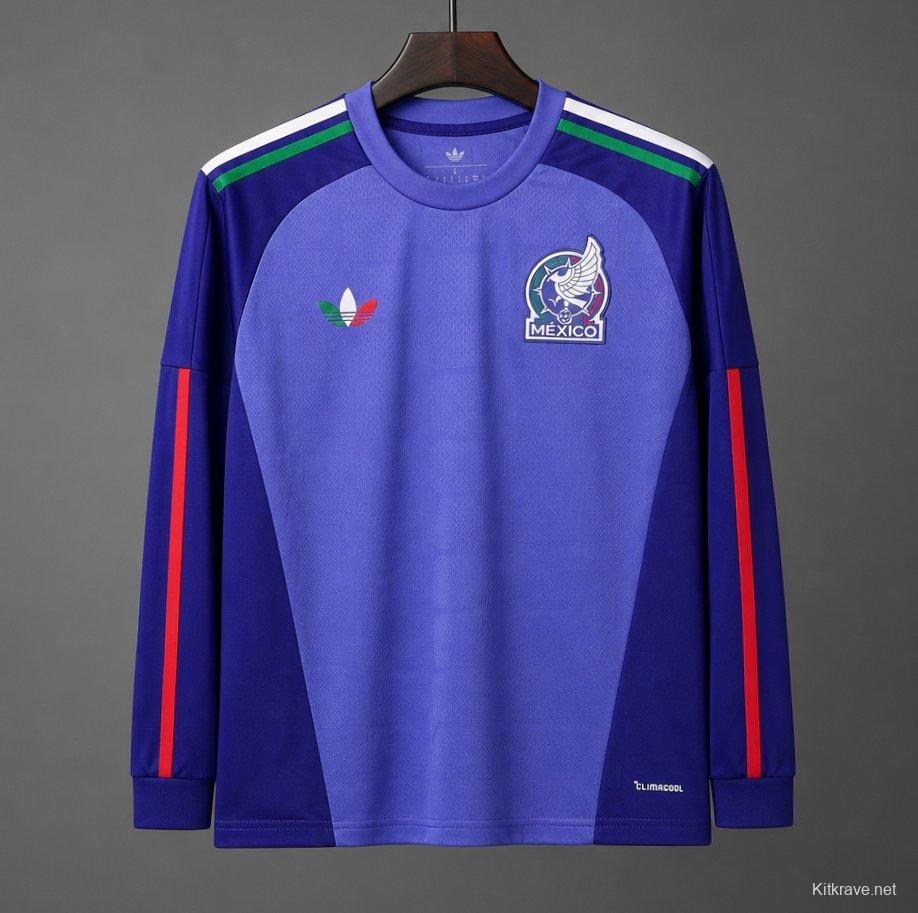 2026 Meixco Away Goalkeeper Purple Long Sleeve Jersey