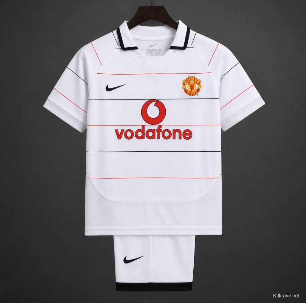 Retro Kids 03/05 Manchester United Away Jersey