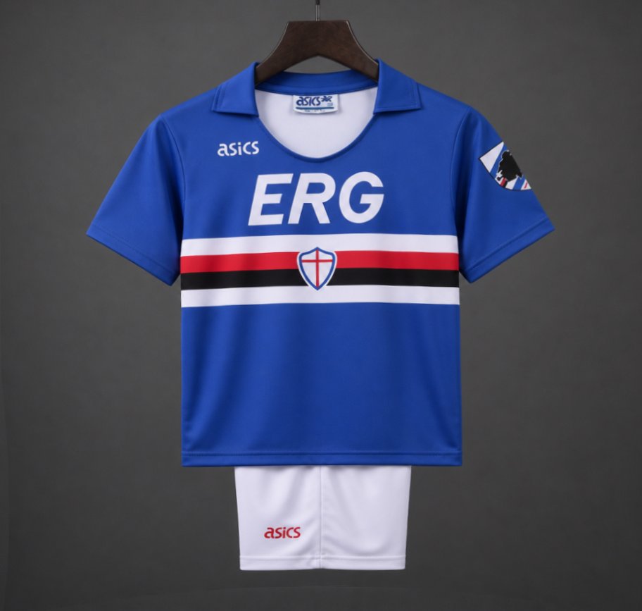 Retro Kids 1990/91 Sampdoria Home Jersey