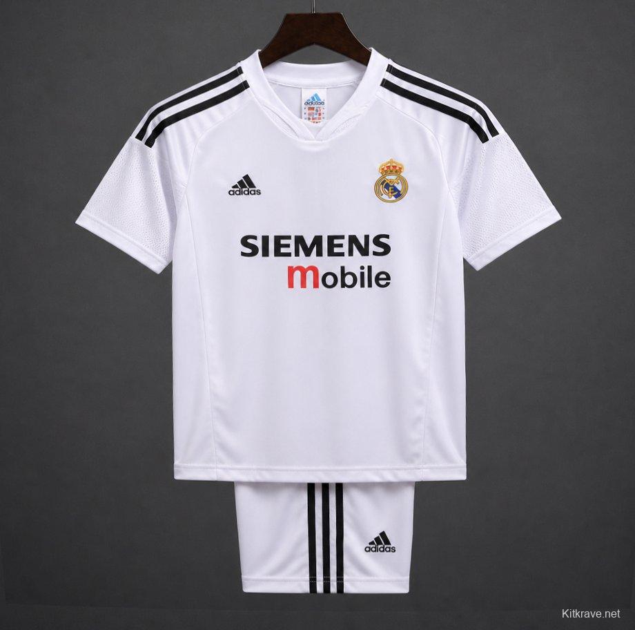 Retro Kids 04/05 Real Madrid Home Jersey