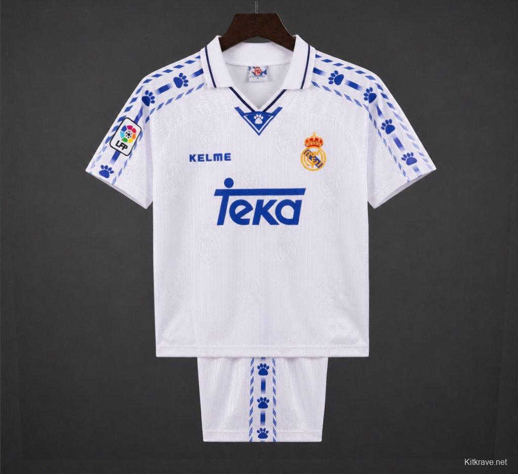 Retro Kids 96/97 Real Madrid Home Jersey