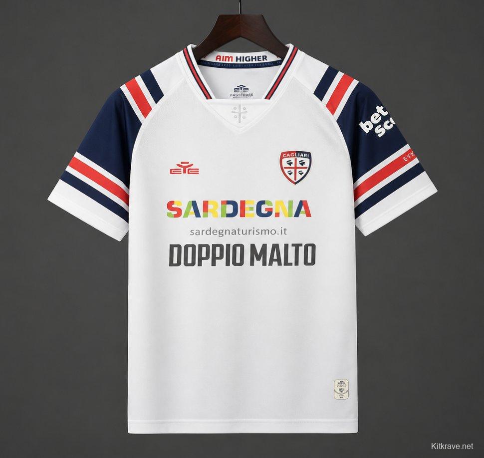 26/27 Cagliari Calcio Away White Jersey