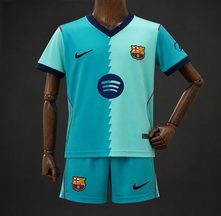 26/27 Kids FC Barcelona BlueThird Jersey