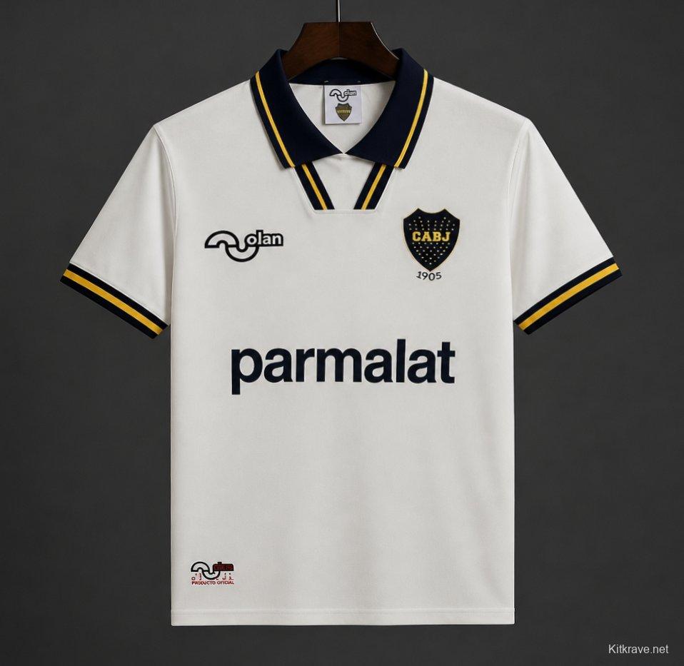 Retro 94/95 Boca Juniors Away White Jersey