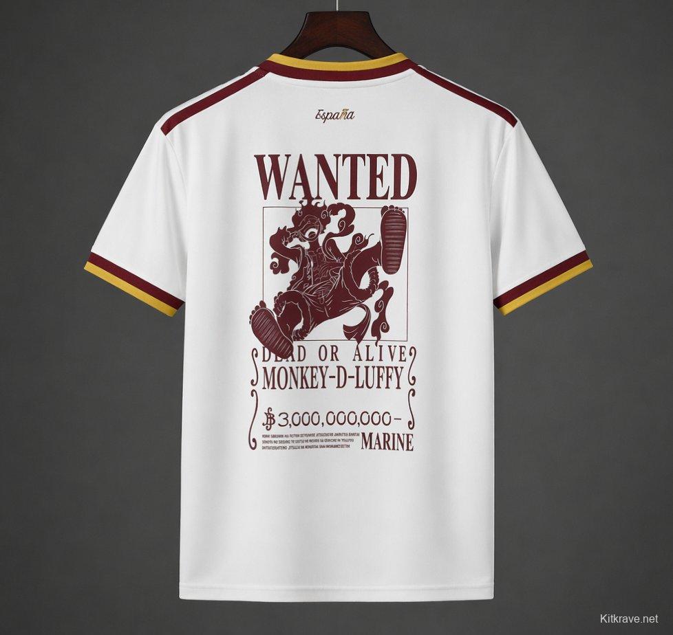 2026 Spain x One Piece Away Special Printing Jersey
