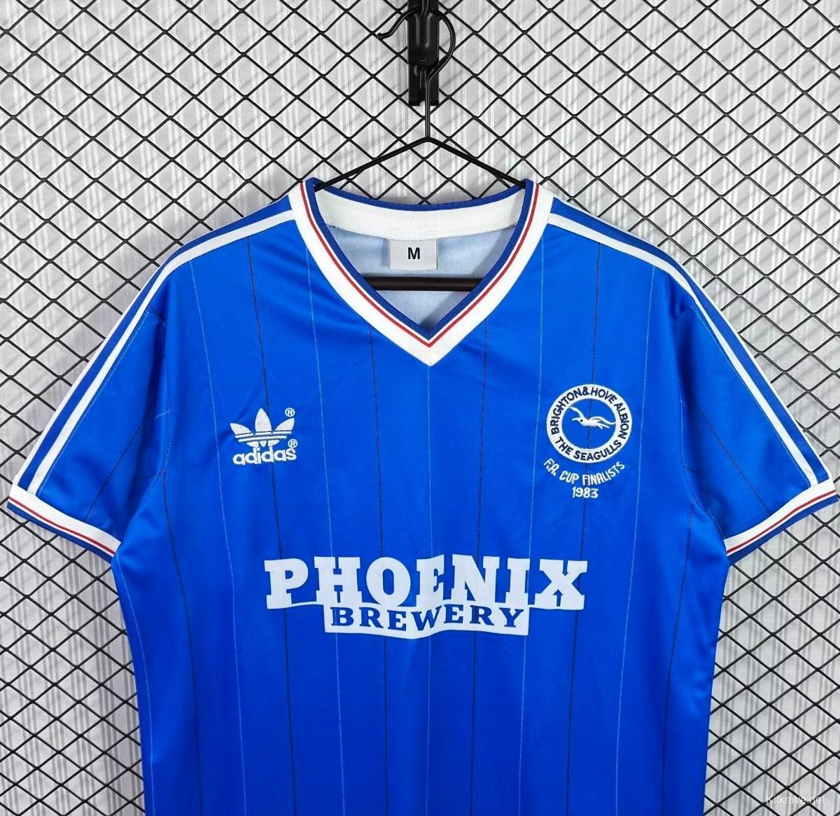 Retro 83/84 Brighton Hove Albion Home Jersey
