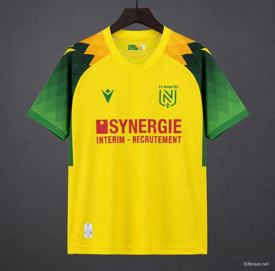 26/27 FC Nantes Home Yellow Green Jersey