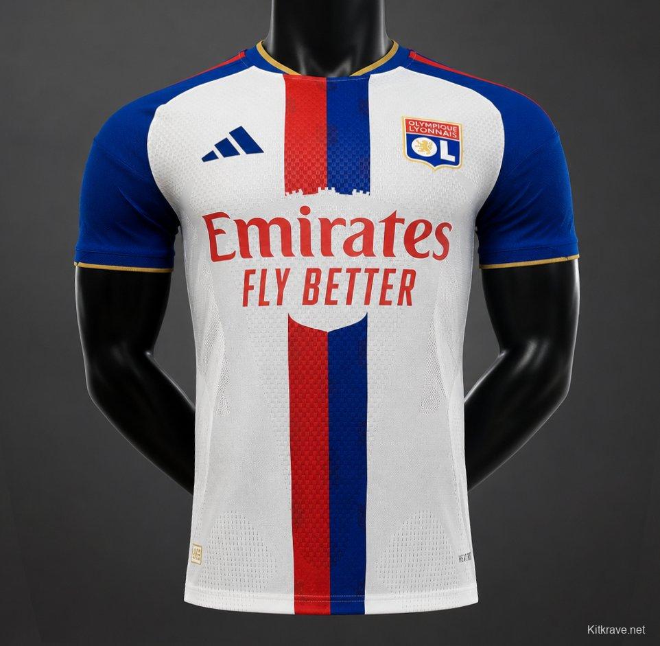 Player Version 26/27 Olympique Lyonnais Home White Jersey