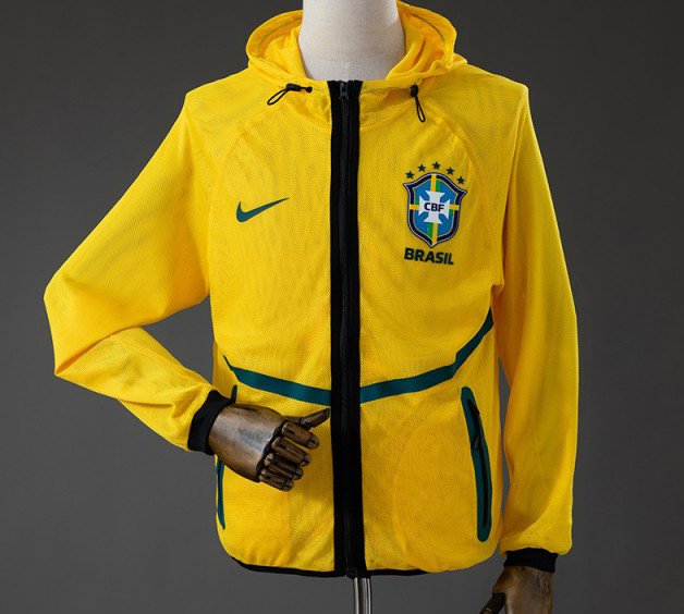 2026 Brazil Men's Football Anthem Jacket - Yellow
