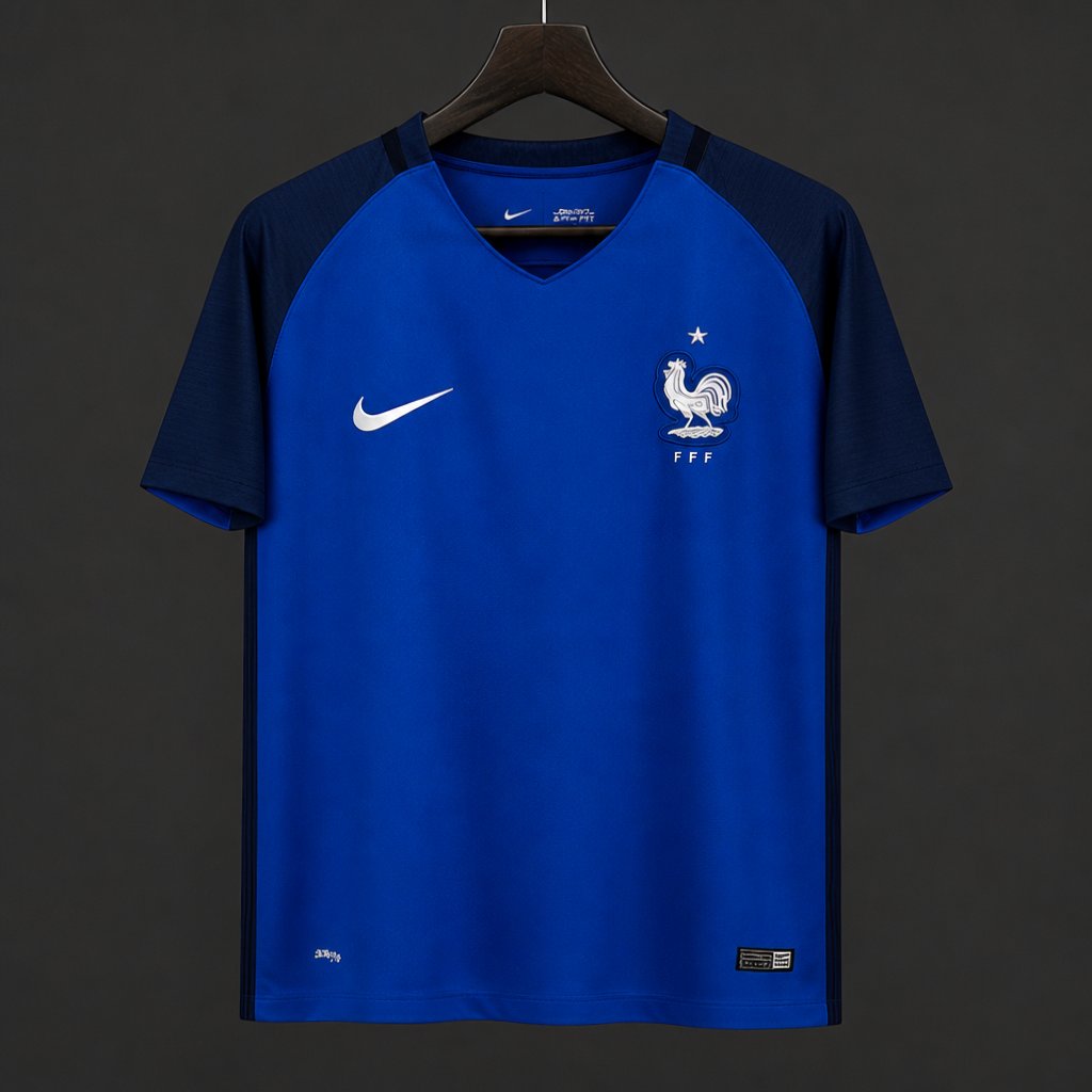 Retro 2016 France Home Jersey