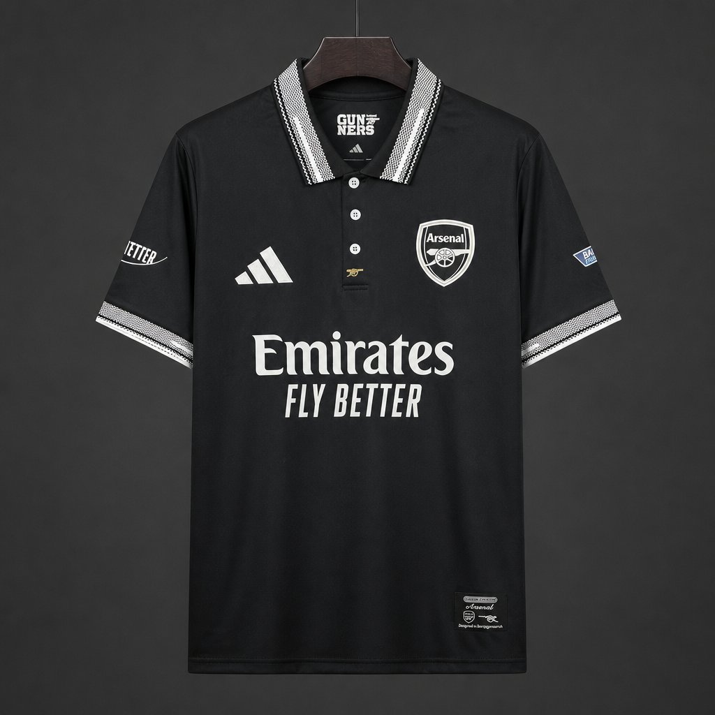 26/27 Arsenal Polo Concept Black Special POLO Jersey