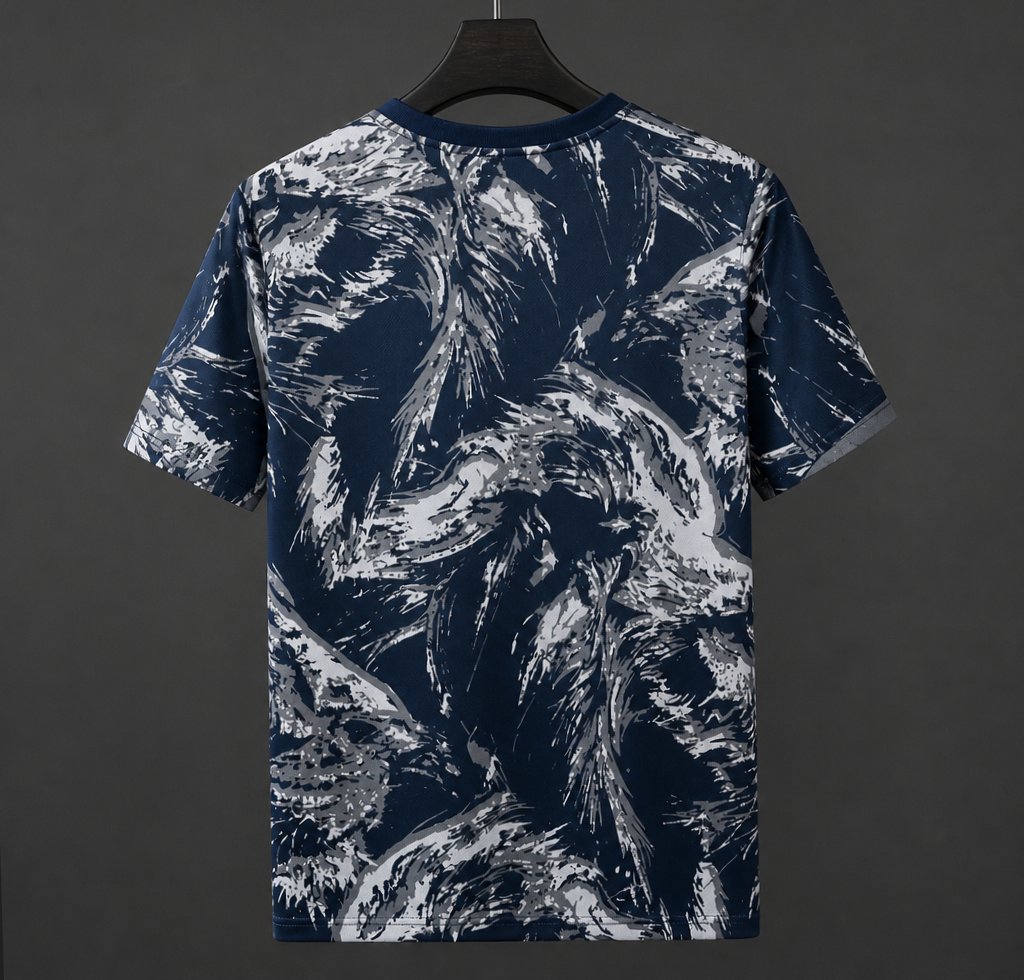 2026 England Blue and White Abstract Graphic Special Edition Training Jersey