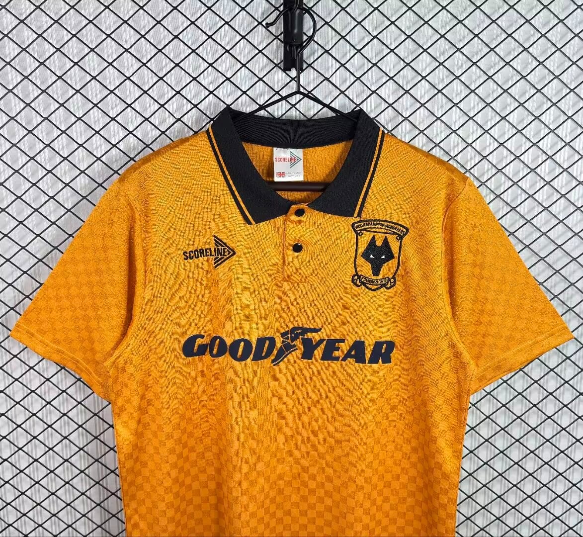 Retro 90/91 Wolverhampton Wanderers Home Jersey
