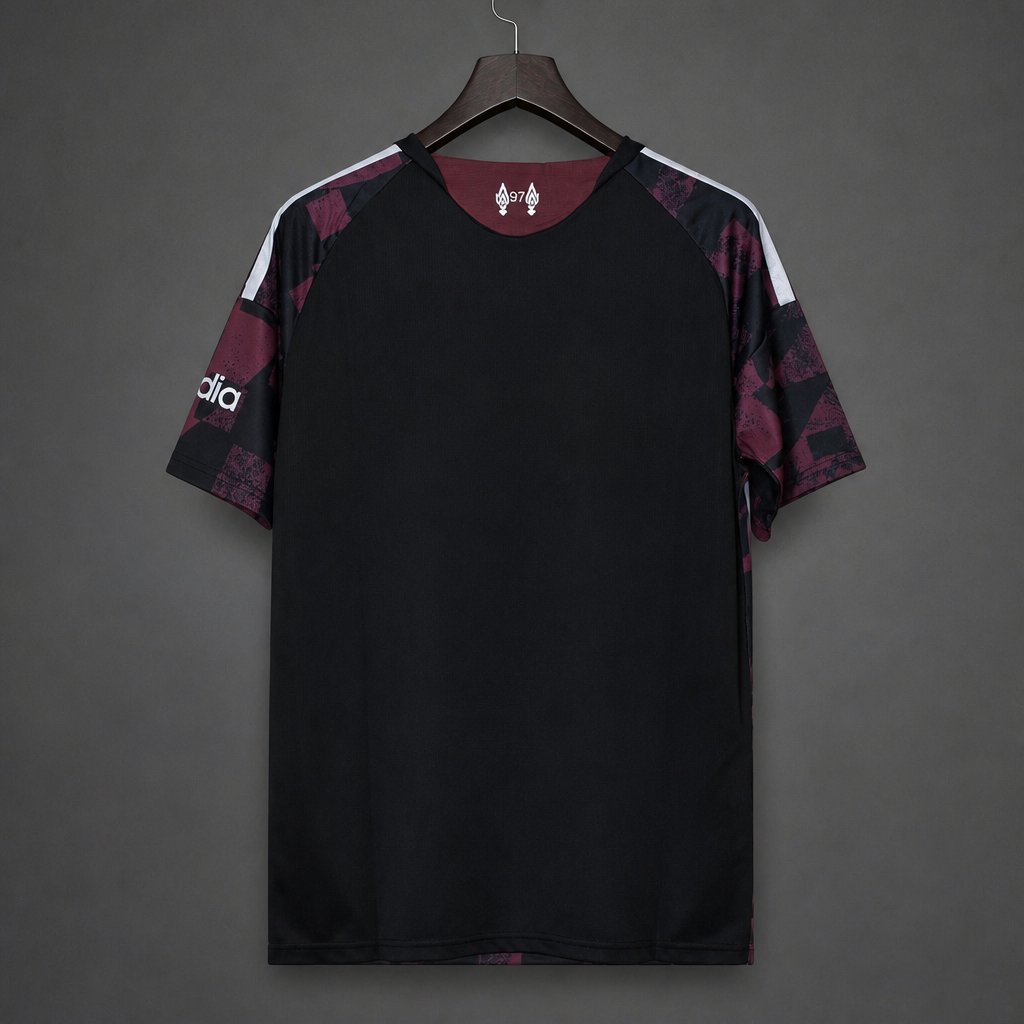 Player Version 26/27 Liverpool Black & Burgundy Geometric Away Jersey