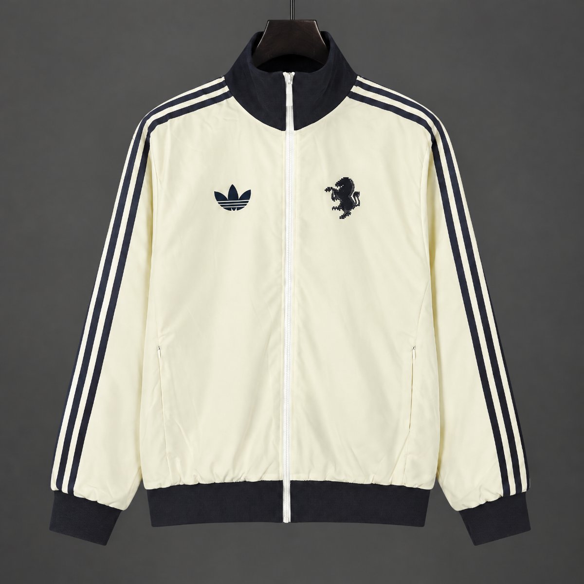 26/27 Juventus White Full Zipper Windbreaker